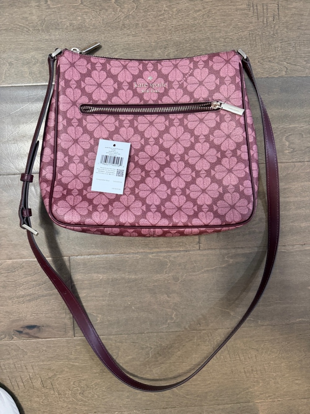 kate spade Pink Floral Pattern Crossbody Bag